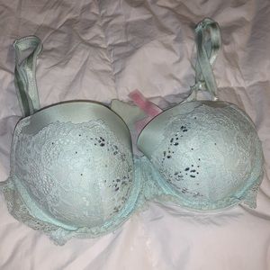 Mint sparkle Victoria’s Secret bra